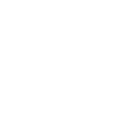 A simple white line drawing of a wheat stalk with several leaves on a black background.